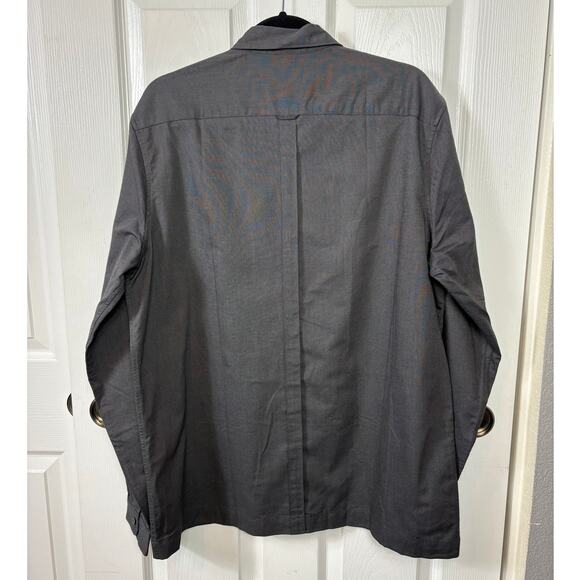 Fred Perry Brushed Oxford Shirt Men's XL Black Button Down Long Sleeeve NWT - Picture 2 of 6